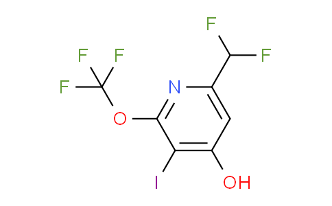 6-(Difluoromethyl)-4-hydroxy-3-iodo-2-(trifluoromethoxy)pyridine