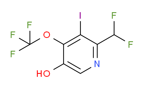 2-(Difluoromethyl)-5-hydroxy-3-iodo-4-(trifluoromethoxy)pyridine