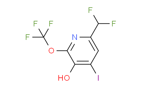 6-(Difluoromethyl)-3-hydroxy-4-iodo-2-(trifluoromethoxy)pyridine