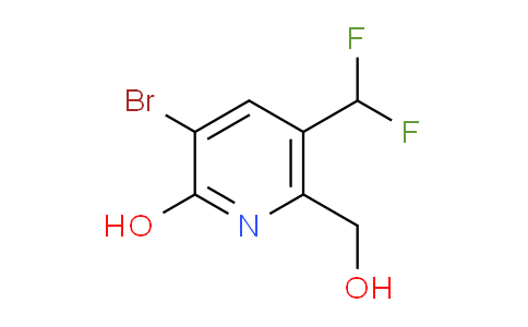 3-Bromo-5-(difluoromethyl)-2-hydroxypyridine-6-methanol