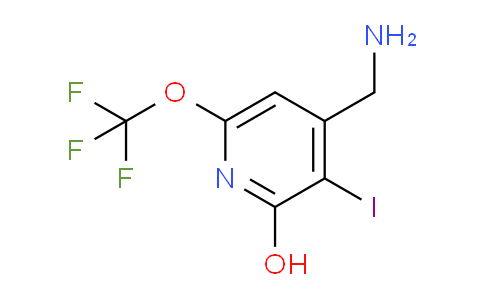 4-(Aminomethyl)-2-hydroxy-3-iodo-6-(trifluoromethoxy)pyridine