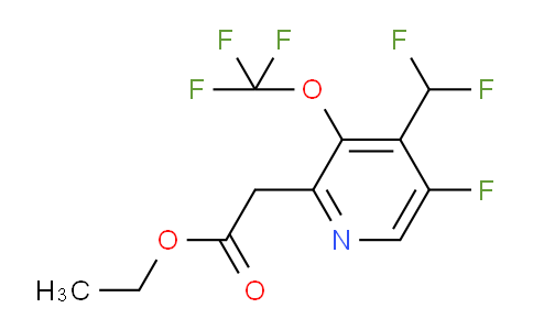 Ethyl 4-(difluoromethyl)-5-fluoro-3-(trifluoromethoxy)pyridine-2-acetate