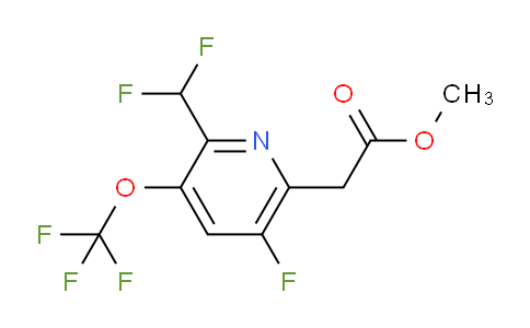 Methyl 2-(difluoromethyl)-5-fluoro-3-(trifluoromethoxy)pyridine-6-acetate