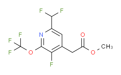 Methyl 6-(difluoromethyl)-3-fluoro-2-(trifluoromethoxy)pyridine-4-acetate