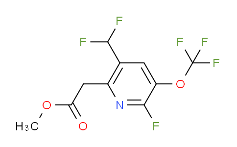 Methyl 5-(difluoromethyl)-2-fluoro-3-(trifluoromethoxy)pyridine-6-acetate