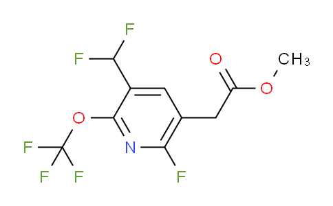 Methyl 3-(difluoromethyl)-6-fluoro-2-(trifluoromethoxy)pyridine-5-acetate