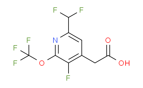 6-(Difluoromethyl)-3-fluoro-2-(trifluoromethoxy)pyridine-4-acetic acid