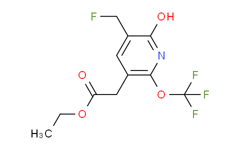 Ethyl 3-(fluoromethyl)-2-hydroxy-6-(trifluoromethoxy)pyridine-5-acetate