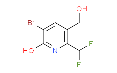 3-Bromo-6-(difluoromethyl)-2-hydroxypyridine-5-methanol