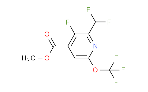 Methyl 2-(difluoromethyl)-3-fluoro-6-(trifluoromethoxy)pyridine-4-carboxylate
