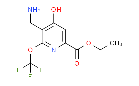 Ethyl 3-(aminomethyl)-4-hydroxy-2-(trifluoromethoxy)pyridine-6-carboxylate