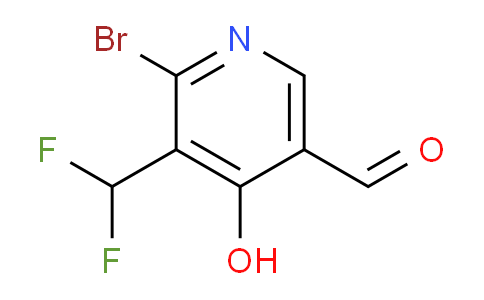 2-Bromo-3-(difluoromethyl)-4-hydroxypyridine-5-carboxaldehyde