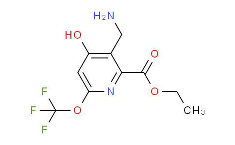 Ethyl 3-(aminomethyl)-4-hydroxy-6-(trifluoromethoxy)pyridine-2-carboxylate