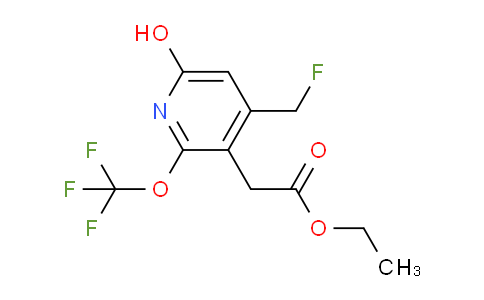 Ethyl 4-(fluoromethyl)-6-hydroxy-2-(trifluoromethoxy)pyridine-3-acetate