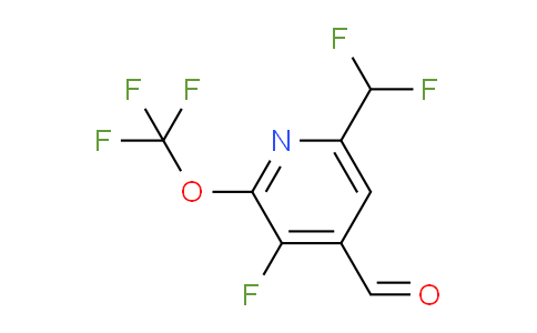 6-(Difluoromethyl)-3-fluoro-2-(trifluoromethoxy)pyridine-4-carboxaldehyde