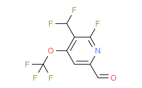 3-(Difluoromethyl)-2-fluoro-4-(trifluoromethoxy)pyridine-6-carboxaldehyde