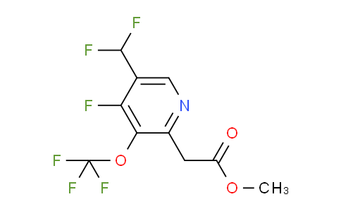 Methyl 5-(difluoromethyl)-4-fluoro-3-(trifluoromethoxy)pyridine-2-acetate