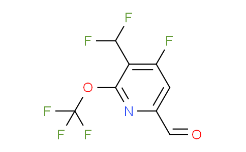 3-(Difluoromethyl)-4-fluoro-2-(trifluoromethoxy)pyridine-6-carboxaldehyde