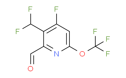 3-(Difluoromethyl)-4-fluoro-6-(trifluoromethoxy)pyridine-2-carboxaldehyde