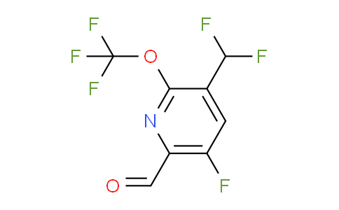 3-(Difluoromethyl)-5-fluoro-2-(trifluoromethoxy)pyridine-6-carboxaldehyde
