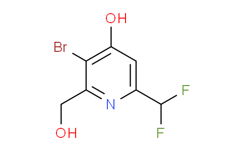 3-Bromo-6-(difluoromethyl)-4-hydroxypyridine-2-methanol