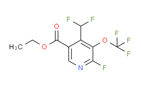 Ethyl 4-(difluoromethyl)-2-fluoro-3-(trifluoromethoxy)pyridine-5-carboxylate