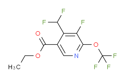 Ethyl 4-(difluoromethyl)-3-fluoro-2-(trifluoromethoxy)pyridine-5-carboxylate