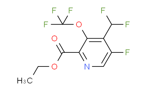 Ethyl 4-(difluoromethyl)-5-fluoro-3-(trifluoromethoxy)pyridine-2-carboxylate