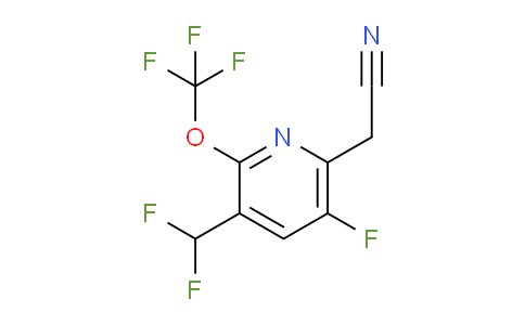 3-(Difluoromethyl)-5-fluoro-2-(trifluoromethoxy)pyridine-6-acetonitrile