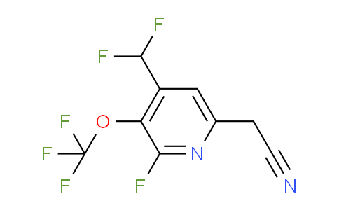 4-(Difluoromethyl)-2-fluoro-3-(trifluoromethoxy)pyridine-6-acetonitrile