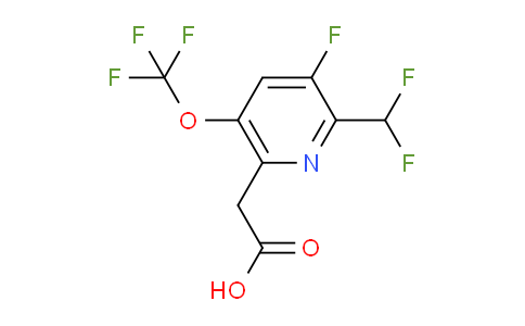 2-(Difluoromethyl)-3-fluoro-5-(trifluoromethoxy)pyridine-6-acetic acid