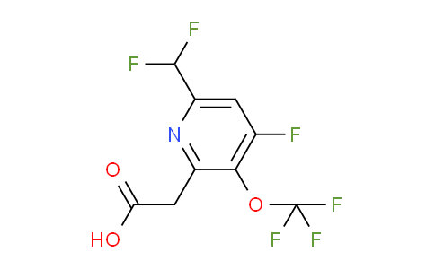 6-(Difluoromethyl)-4-fluoro-3-(trifluoromethoxy)pyridine-2-acetic acid