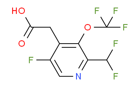 2-(Difluoromethyl)-5-fluoro-3-(trifluoromethoxy)pyridine-4-acetic acid