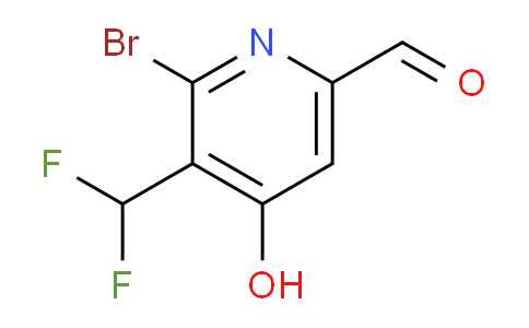 2-Bromo-3-(difluoromethyl)-4-hydroxypyridine-6-carboxaldehyde