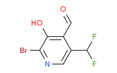 2-Bromo-5-(difluoromethyl)-3-hydroxypyridine-4-carboxaldehyde