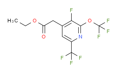 AM161115 | 1806723-58-9 | Ethyl 3-fluoro-2-(trifluoromethoxy)-6-(trifluoromethyl)pyridine-4-acetate