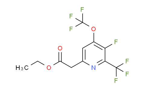 AM161117 | 1804340-25-7 | Ethyl 3-fluoro-4-(trifluoromethoxy)-2-(trifluoromethyl)pyridine-6-acetate