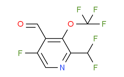 2-(Difluoromethyl)-5-fluoro-3-(trifluoromethoxy)pyridine-4-carboxaldehyde