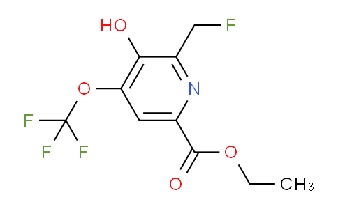 Ethyl 2-(fluoromethyl)-3-hydroxy-4-(trifluoromethoxy)pyridine-6-carboxylate