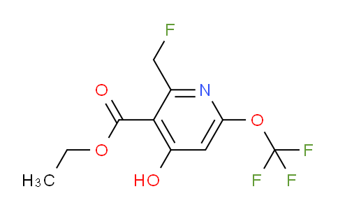 Ethyl 2-(fluoromethyl)-4-hydroxy-6-(trifluoromethoxy)pyridine-3-carboxylate