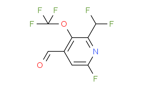 2-(Difluoromethyl)-6-fluoro-3-(trifluoromethoxy)pyridine-4-carboxaldehyde