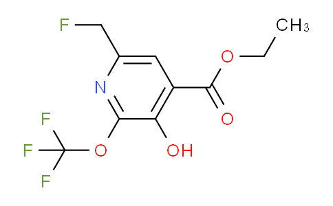 Ethyl 6-(fluoromethyl)-3-hydroxy-2-(trifluoromethoxy)pyridine-4-carboxylate