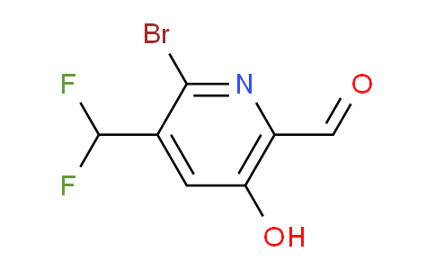 2-Bromo-3-(difluoromethyl)-5-hydroxypyridine-6-carboxaldehyde