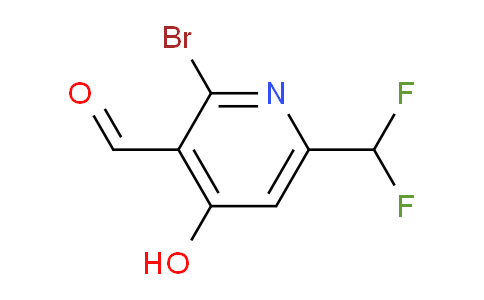 2-Bromo-6-(difluoromethyl)-4-hydroxypyridine-3-carboxaldehyde