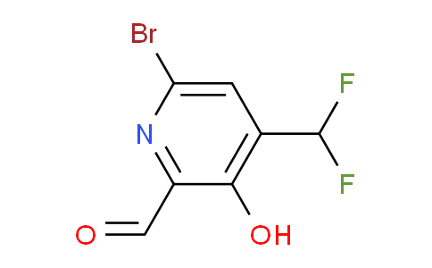 6-Bromo-4-(difluoromethyl)-3-hydroxypyridine-2-carboxaldehyde