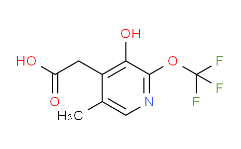 3-Hydroxy-5-methyl-2-(trifluoromethoxy)pyridine-4-acetic acid