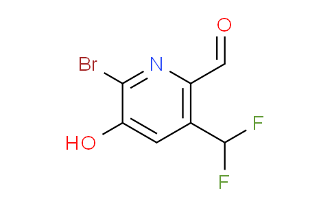 2-Bromo-5-(difluoromethyl)-3-hydroxypyridine-6-carboxaldehyde