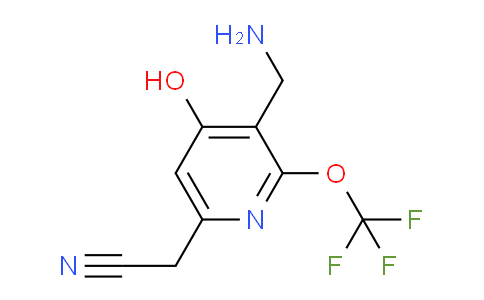 3-(Aminomethyl)-4-hydroxy-2-(trifluoromethoxy)pyridine-6-acetonitrile