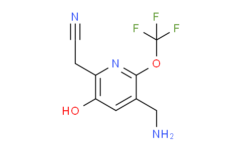 3-(Aminomethyl)-5-hydroxy-2-(trifluoromethoxy)pyridine-6-acetonitrile