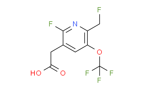 2-Fluoro-6-(fluoromethyl)-5-(trifluoromethoxy)pyridine-3-acetic acid